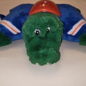 Florida FL Gators UF Green and Blue Stuffed Alligator Pillow Pet Nightlight EUC
